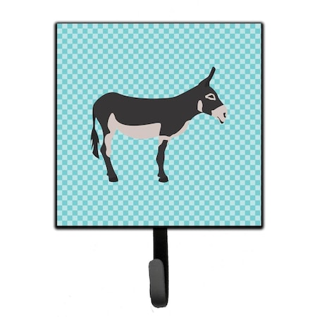 Carolines Treasures American Mammoth Jack Donkey Blue Check Leash or Key Holder BB8018SH4